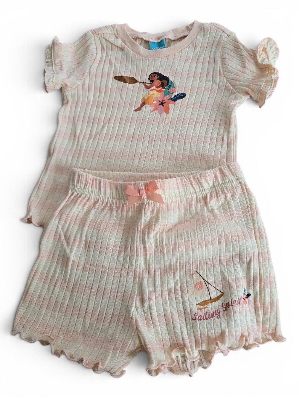 Disney Moana Girls 2-Piece Ribbed Top & Shorts Set Size 5T NWT